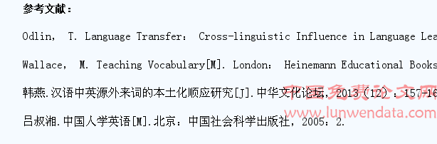 汉语外来词对英语词汇教学的语言负迁移作用及对策研究
